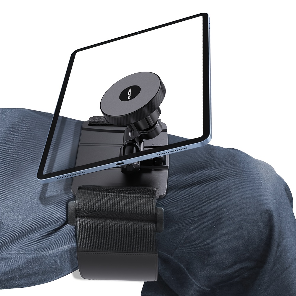 1 pack   tablet magnetic holder     for ipad 7 11 tablets   elastic strap for secure   adjustable viewing   premium plastic aviation mount for  s hands free watching airplane tablet holder   organizer adjustable stand   knee mount techsavvy     accessories   reinforced strap airplane  