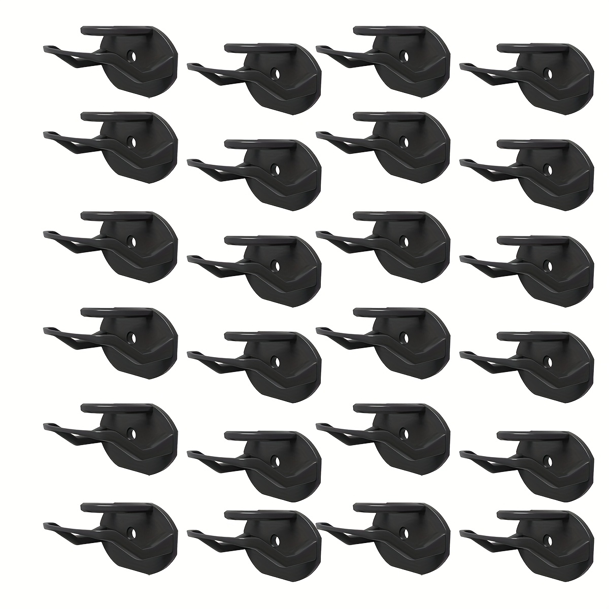 TEMU Set Of 24 Adhesive Hooks For Hats, Detachable Cap Rack For Baseball Caps, Newly Improved Wall-mounted Hat Holder, Hat Hanger, Utility Hooks