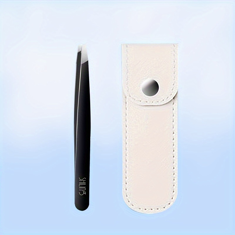 TEMU A High-precision Eyebrow Tweezers Set Made Of Stainless Steel, Including A Beard Clip For Men, Angled Tweezers For Shaping Eyebrows, Durable