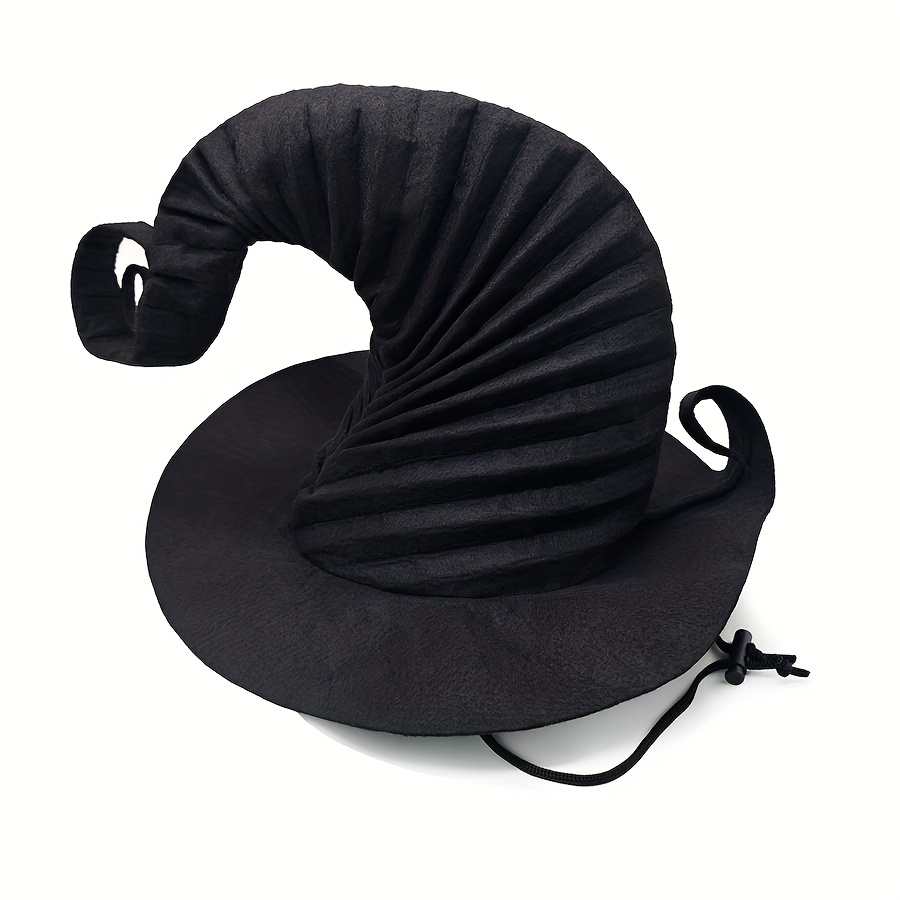 TEMU Regalo per Halloween, Natale, Carnevale, Ringraziamento, Capodanno per Donne, Cappello da Strega , Cappello da Plissettato Grande per Adulti con
