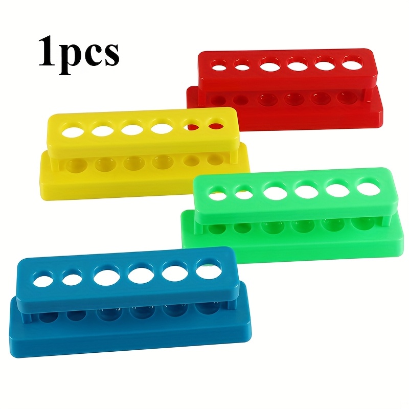 1pc, Random Color, 6-hole Plastic , Laboratory Burette Stand, Suitable For Industrial And Scientific Storage Organization