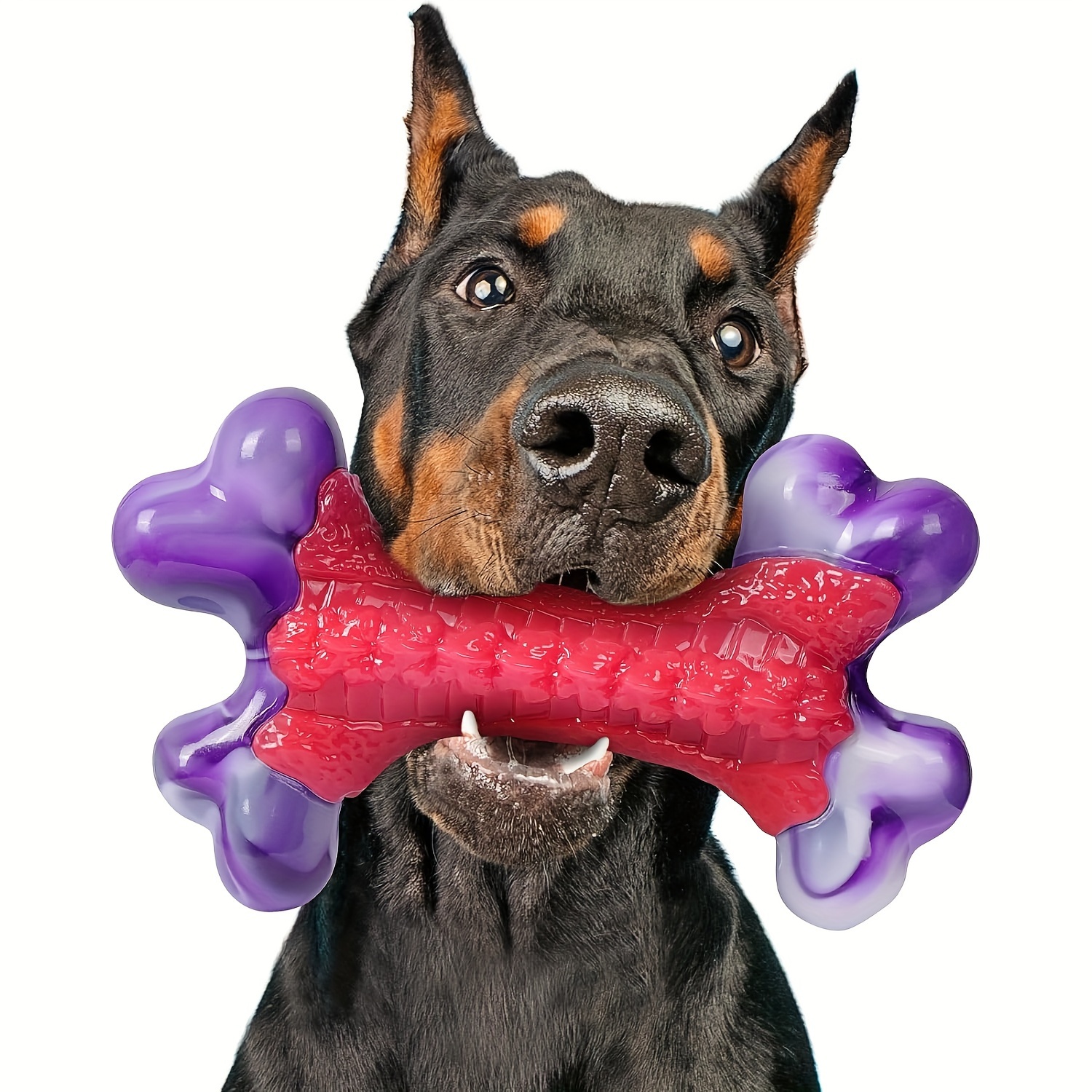 

Indestructible Nylon Dog Chew Toy For Large Breeds - Tough, Interactive & Teeth Cleaning Bone Design