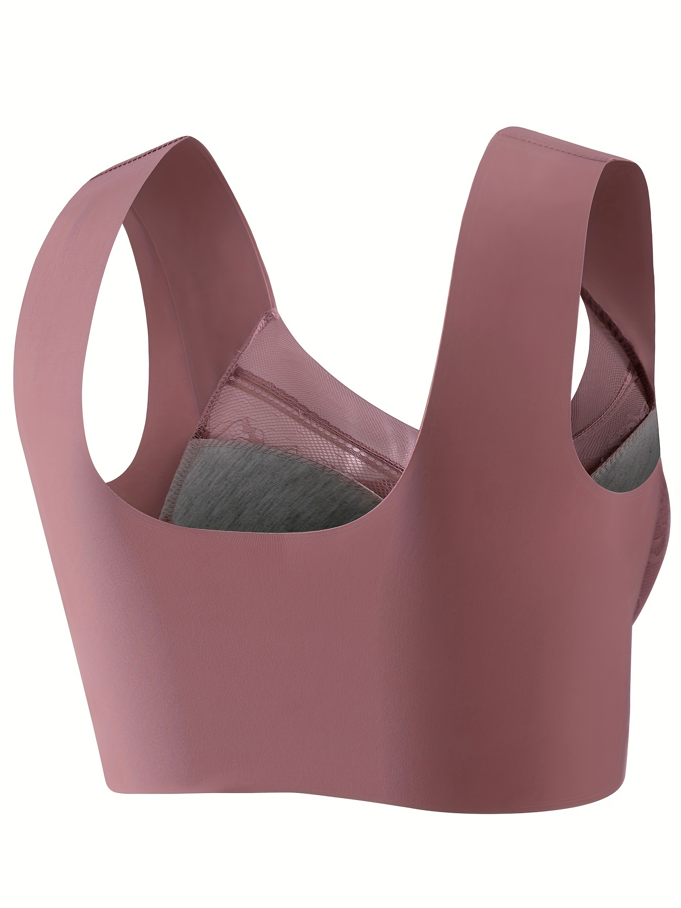 Contrast Lace Wireless Bras Comfy Breathable Full Coverage - Temu United  Arab Emirates