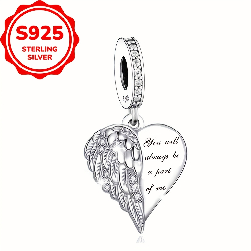 Image of 1pc 925 925 Silvery Design Necklace Pendant Diy Making Jewelry Accessories Christmas Birthday Gift For Women