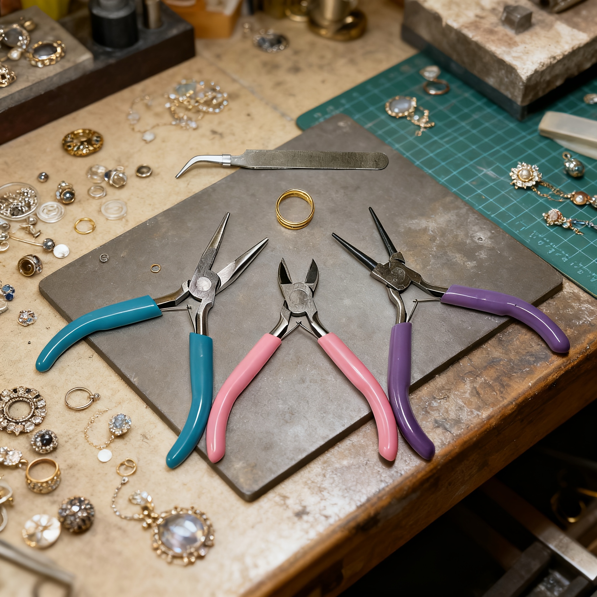 3pcs jewelry pliers tool set, professional steel jewelry making