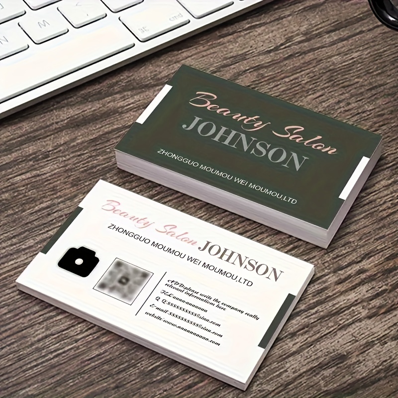 

Customized 200/500/1000 Business Cards, Personalized Professional Work Cards, Suitable For And University Style, Customized Vip Cards, Fashionable Office