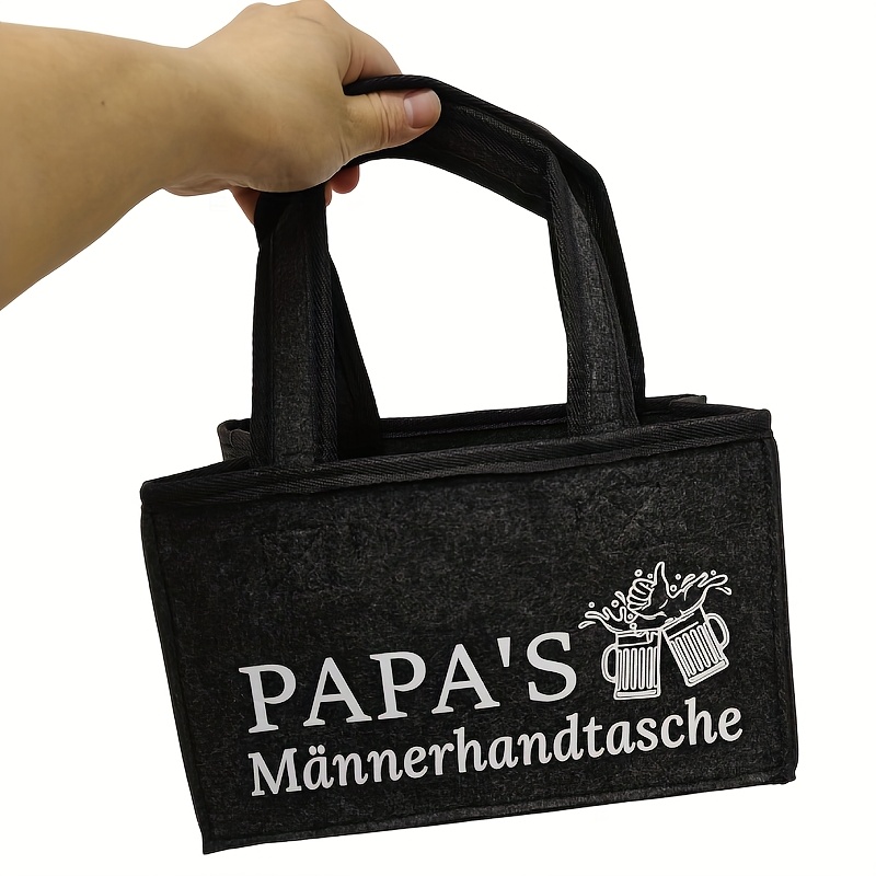 Image of Gifts For Men Birthday, Gifts Men, Beer Gifts For Men, Men's Gifts, Men's Handbag Beer, Papa's Men's Handbag, Casual, Dad's Men's Handbag In German, Dad's Men's Handbag