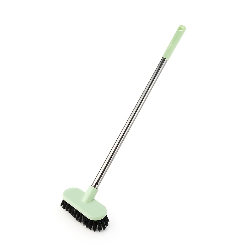 TEMU 1pc Long Handle Hard Bristle Floor Brush, Available, Bathroom Kitchen Cleaning Brush Toilet Brush, Durable Dense Pp Bristles Non-deformable,
