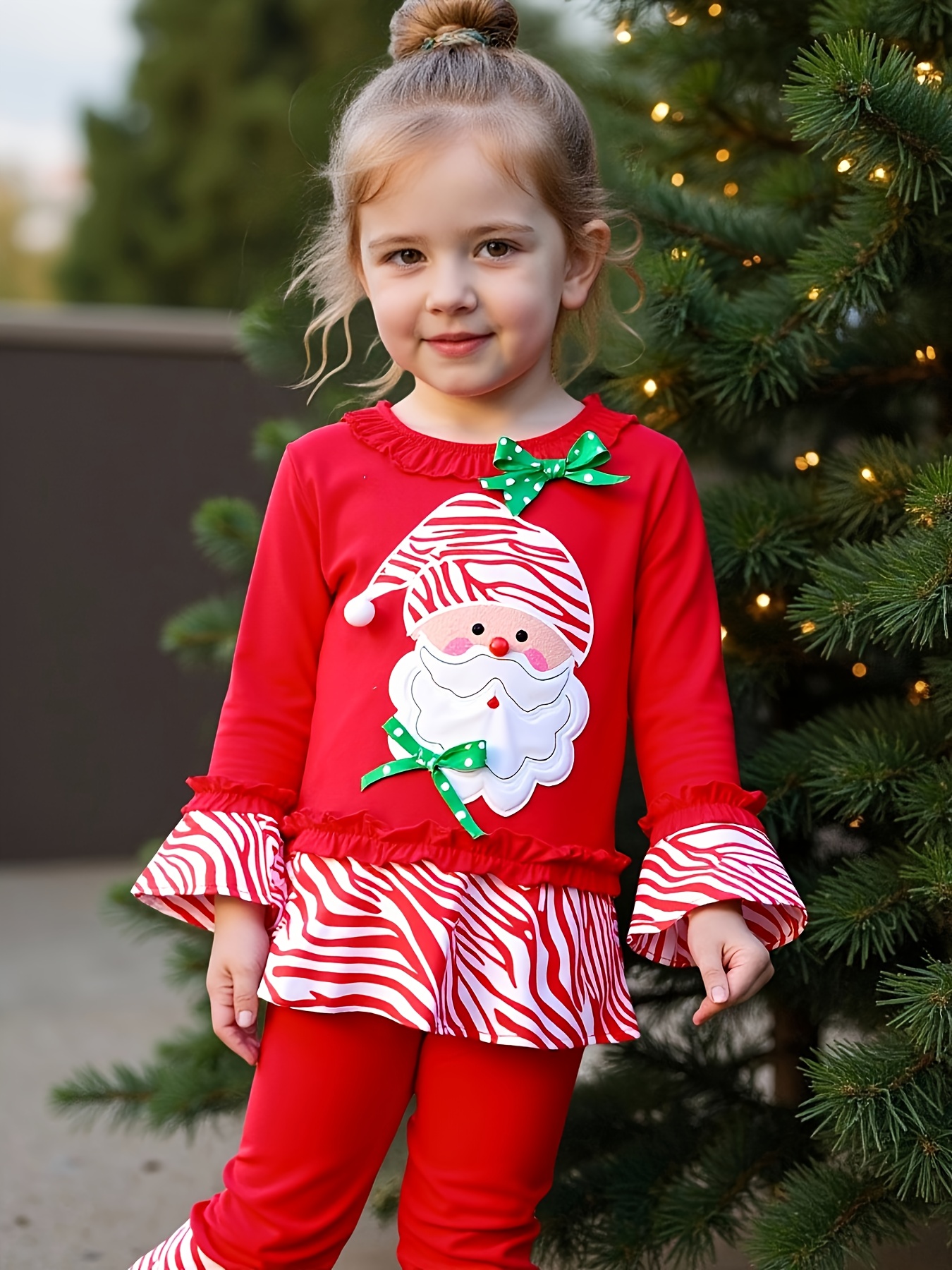teiliges weihnachtsoutfit kleinkinder peplum oberteil Temu Austria