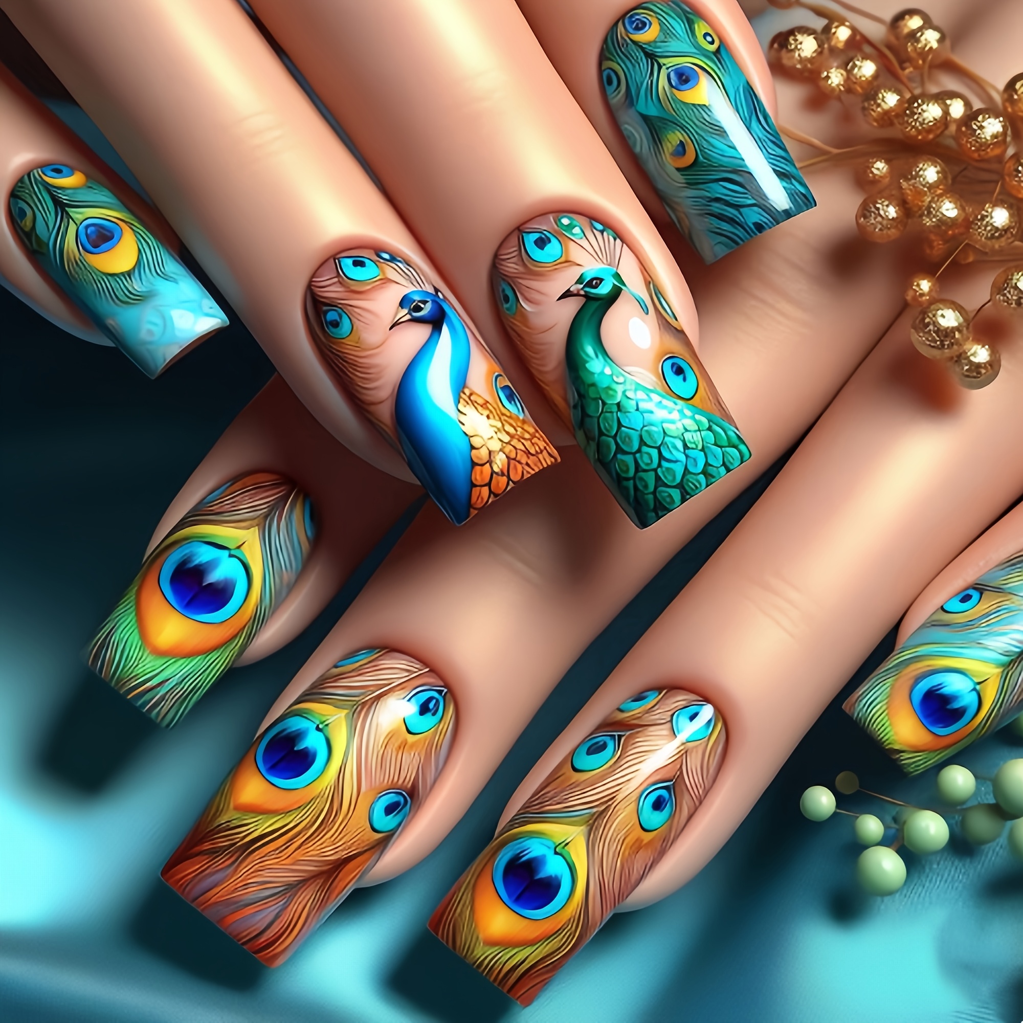 

24pcs Set - Long , , Mixed - For & Feet
