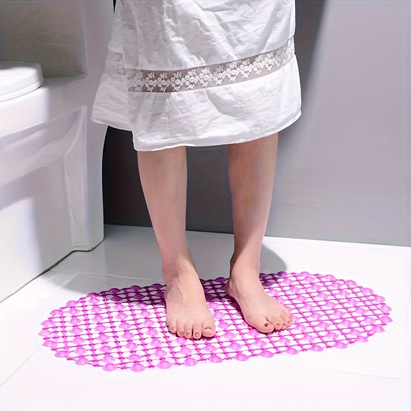 

Compact Non-slip Bathtub Mat With Suction Cups - Essential Bathroom Accessory, 13.78 X 24.8 Inches