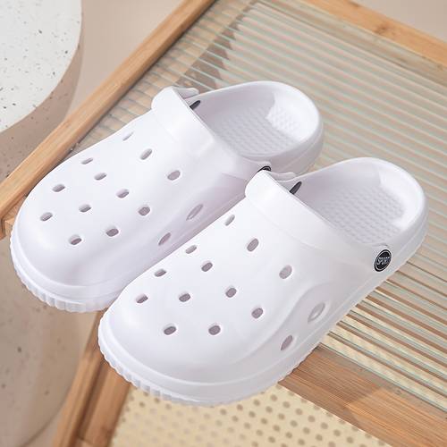 effenkleurige unisex klompen, lichtgewicht anti-slip eva, zomer binnen- en buiten strand tuin, dames schoenen