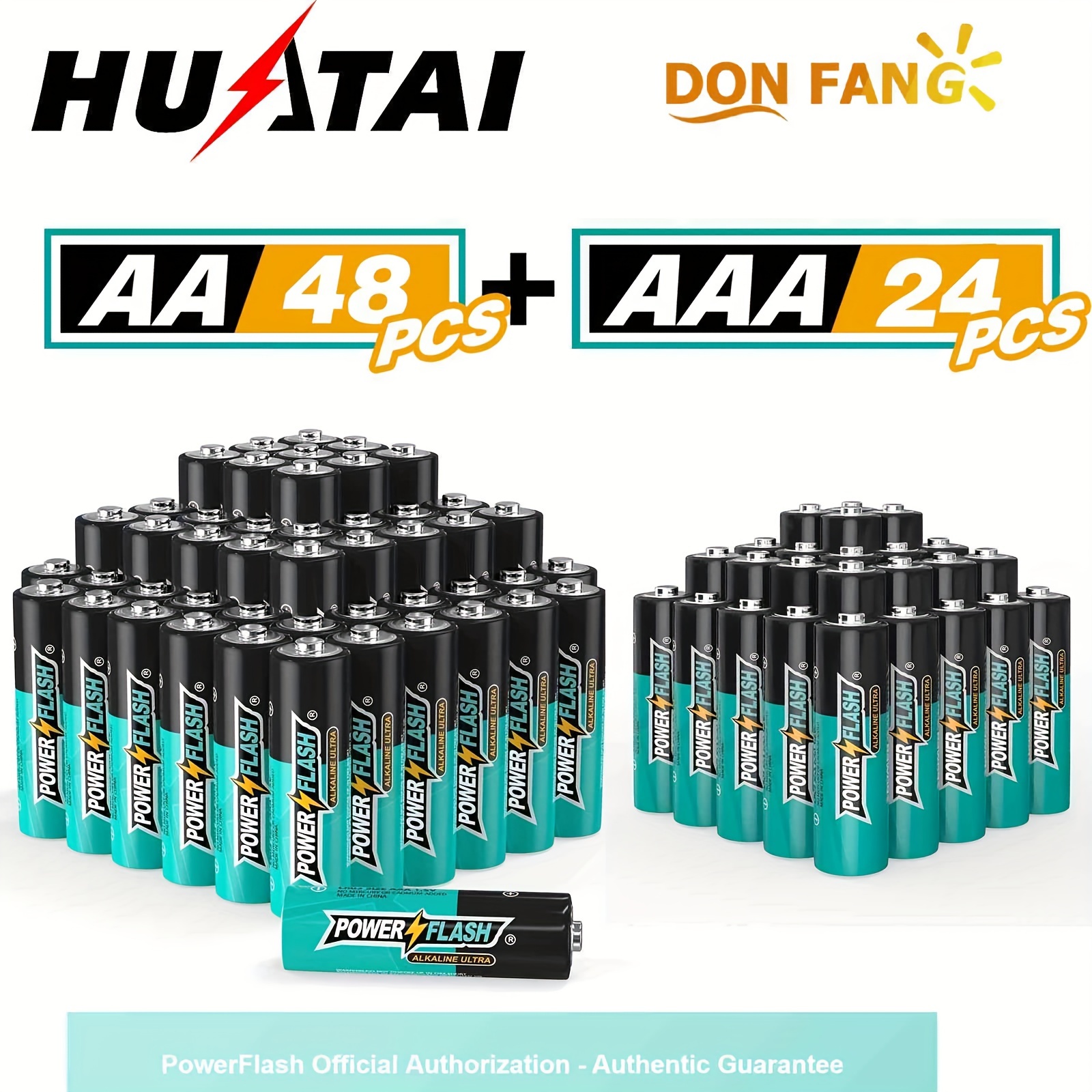 

Aaa24_aa48 Long-lasting Batteries, , Set Of 24 Pcs Aaa And 48 Pcs Aa Batteries For Home, Household Device, Work