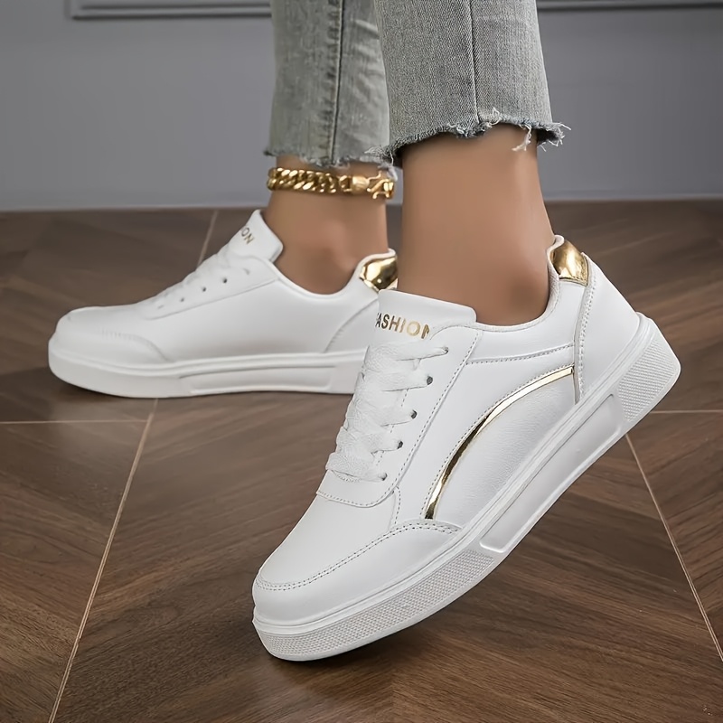 Image of New Lightweight Women's Shoes, Fashionable Casual Sneakers, Classic Versatile White Shoes For Women, Women Shoes