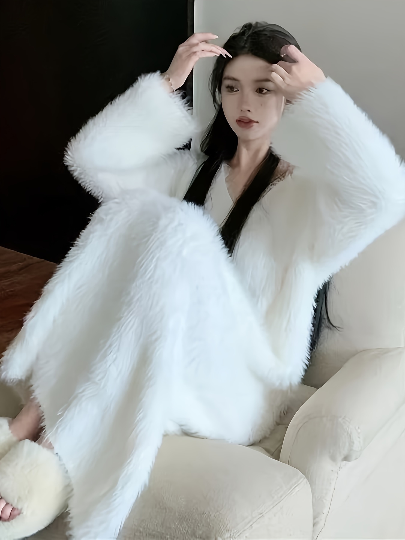 Hot Elegant Fur Robe