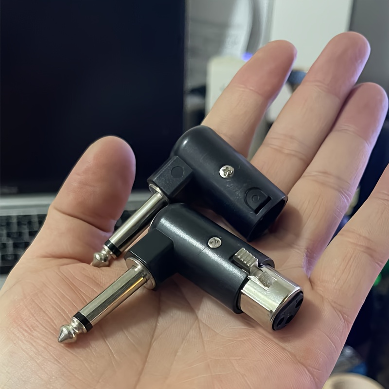 TEMU Xl Male To 6. (1/4 Inch) Female Adapter - 3-pin Audio Interface, Suitable For Microphones, Speakers & Audio Interfaces - Professional Audio