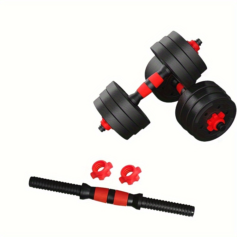 

1pc Dumbbell Rod, Universal Barbell Bar, With Fixed Nut Accessories, For Weightlifting, Strength Training