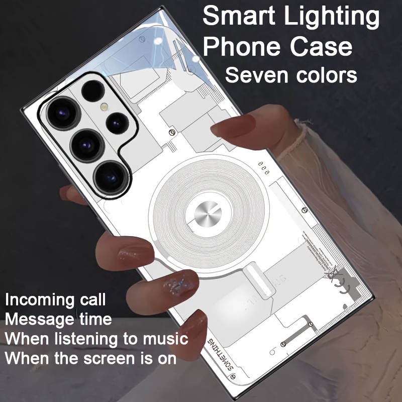 

Stylish Luminous Mobile Phone Case For Samsung S24 Ultra/s22/s23 Plus/ip15promax/ip14promax/ip13promax/ip12promax