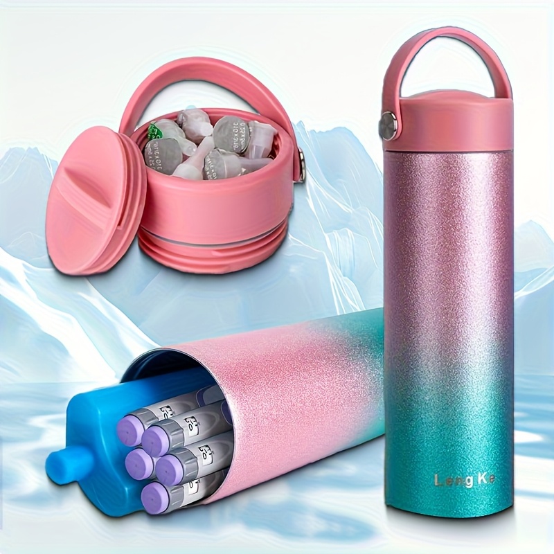 outdoor water bottle and kettle 1 5 pen insulin cooler box tsa approved insulin refrigeration bottle for insulin pens and diabetes supplies insulin drug refrigerator bottle diabetes storage bottle suitable for outdoor sports camping and other leisure activities