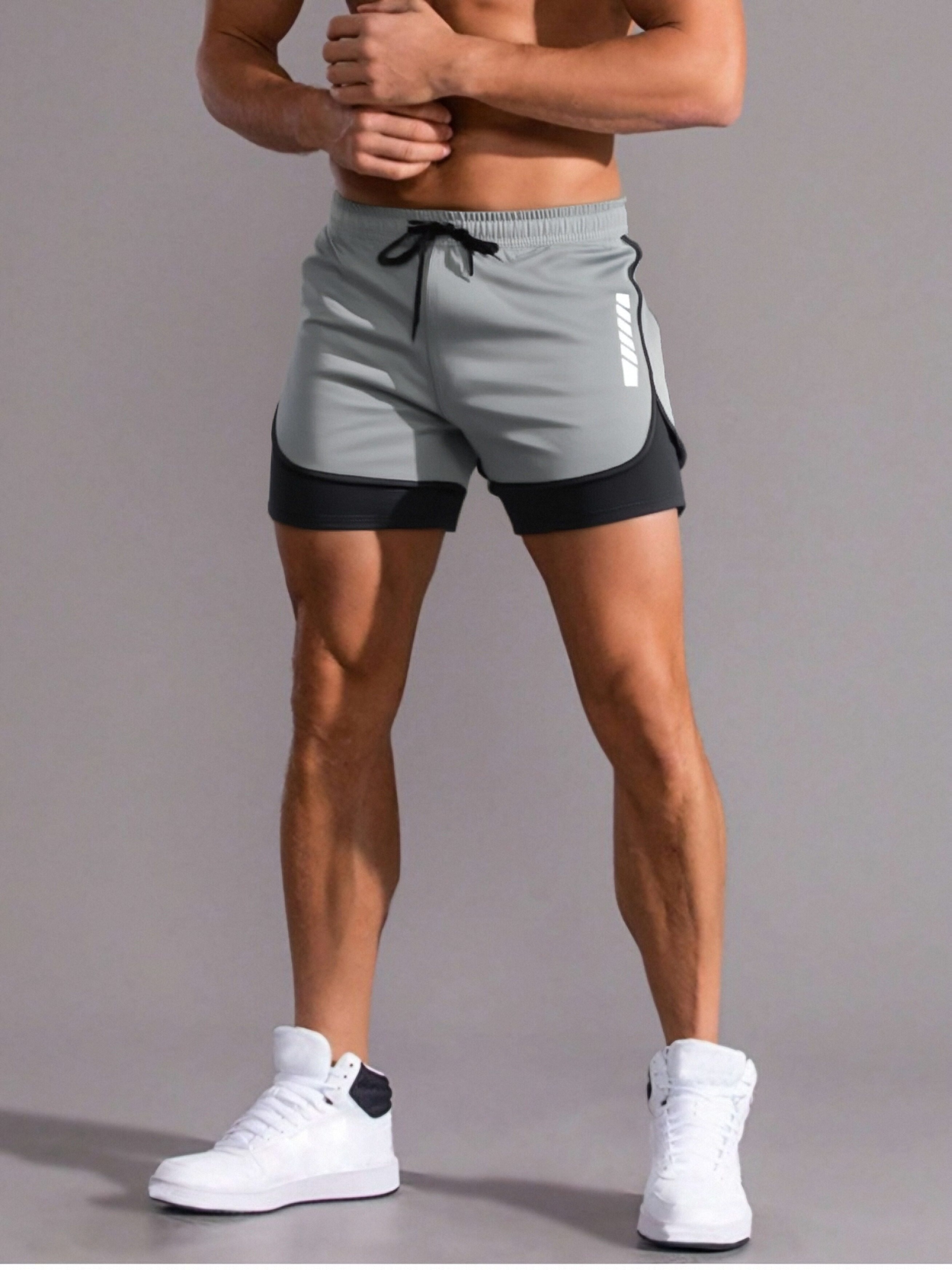 Men'S Summer Outdoor Sports Shorts for Running And Fitness, Breathable Workout Pants