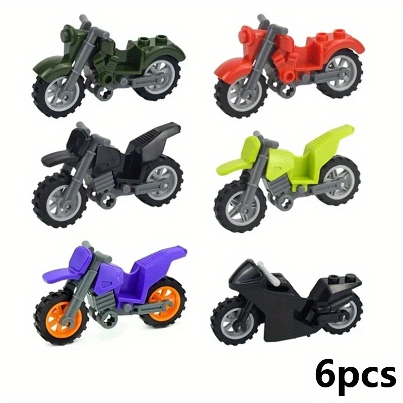 Image of City Bulk 4719 Bicycle Motorcycle Building Block Random Color Traffic Tool Model Educational Blocks Assembled Bricks Bike Leduo Kids Toys