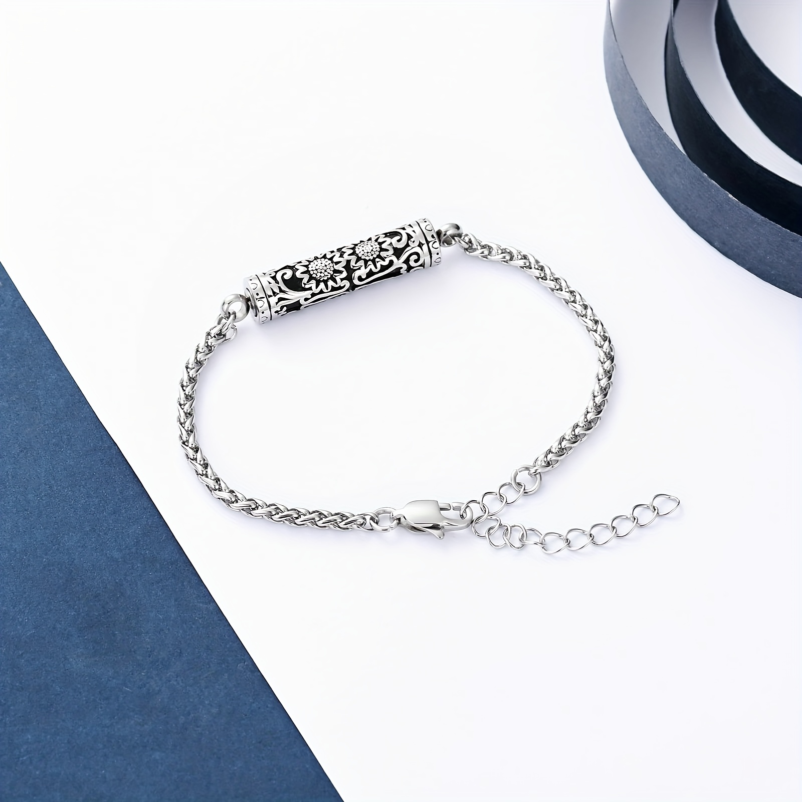 Sunflower Urn Bracelet for Pet Cremation Jewelry