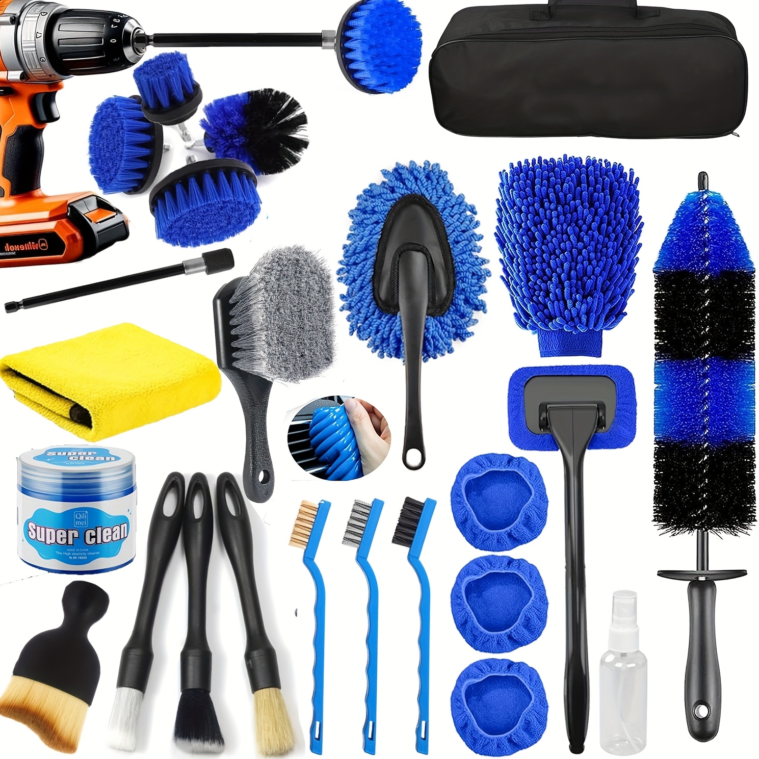 26pcs Car Detailing Brush Set