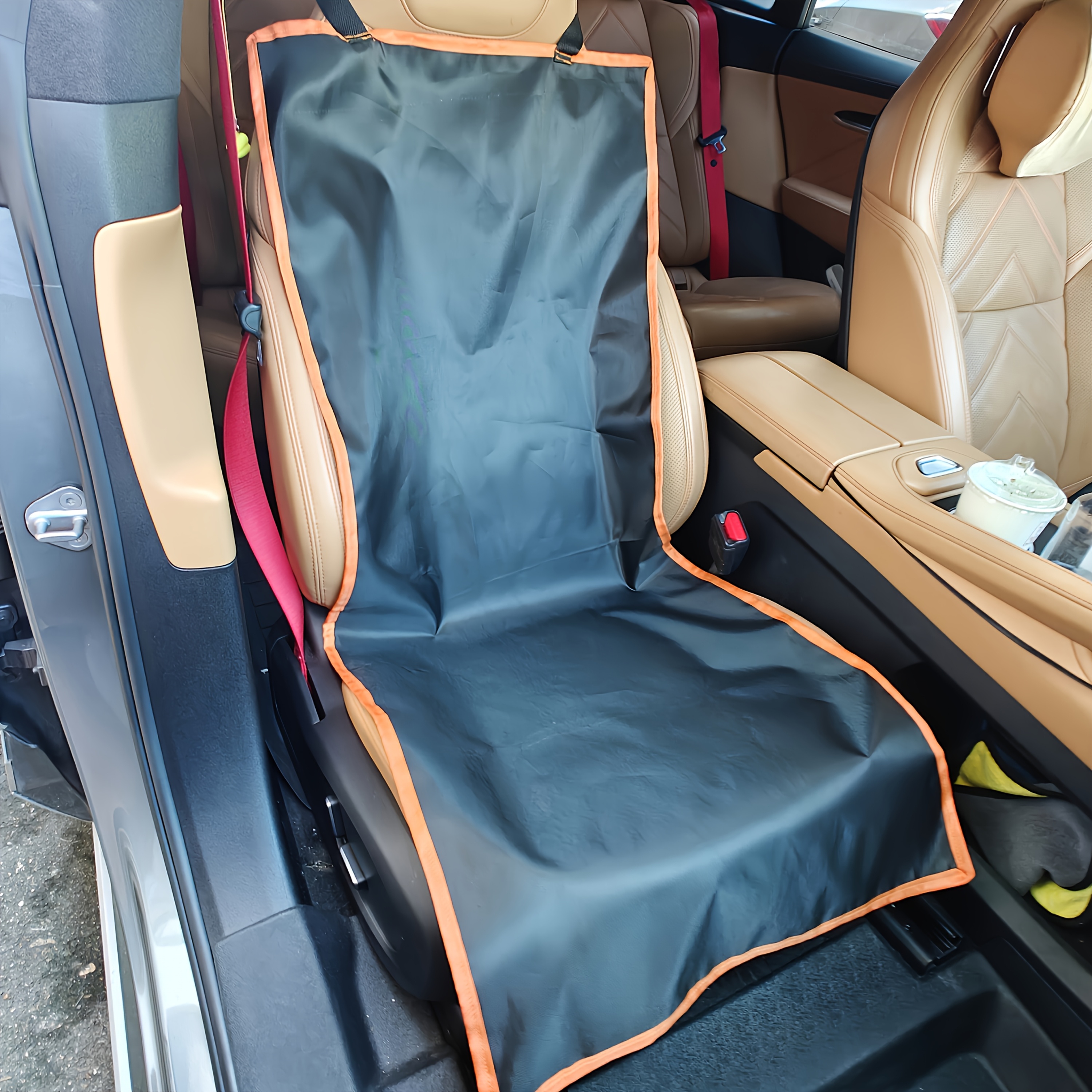 TEMU Car Seat Cushion, Car Seat Protector Cover, Safety Pad, Premium Front Seat Car Seat Cover, Suitable For Suvs, Trucks, And Sedans, Front Seat