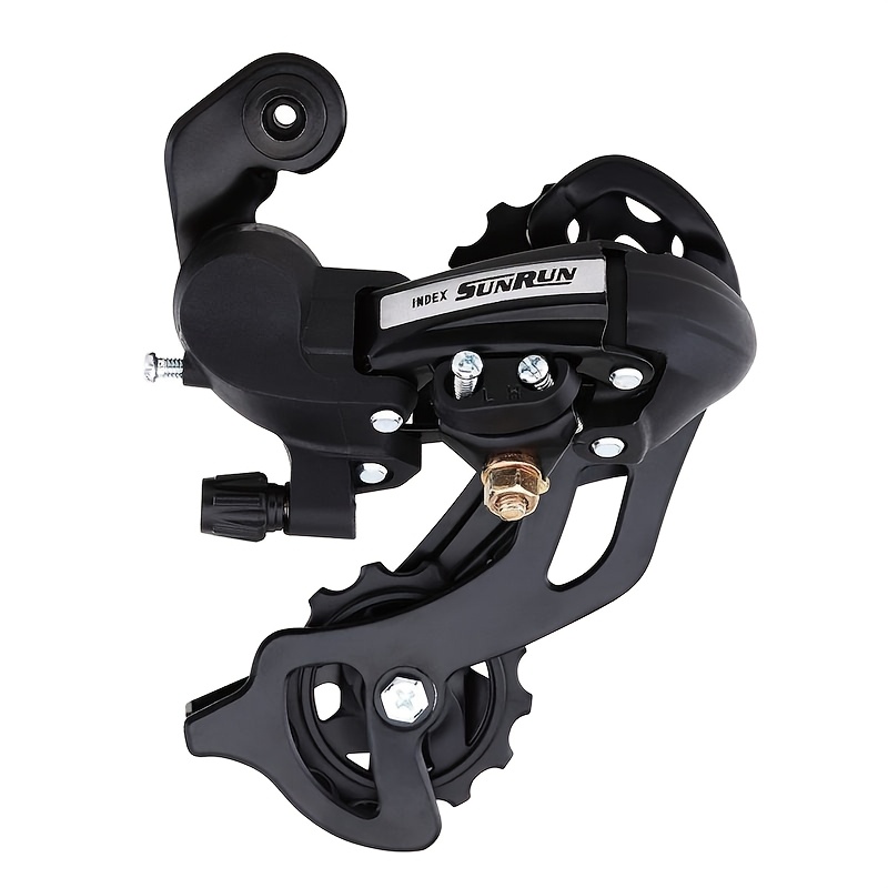 TEMU 1pc Rear Derailleur, Sunrun Rear Derailleur, With 43t Gear Capacity, 75mm Pulley Distance, Designed For Mountain Bikes With 7-speed/8-speed
