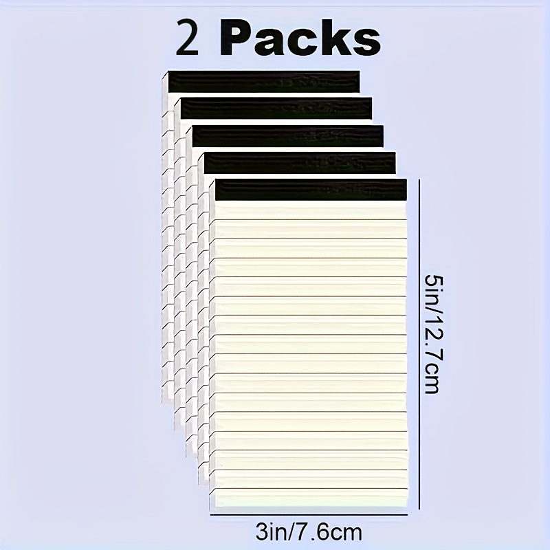 TEMU 2pcs Set, Includes A Grid Notebook And Writing Pad, 3 X 5inch Grid Writing Pads, Each With 30 Pages, Ideal For School, Office, School Supplies,
