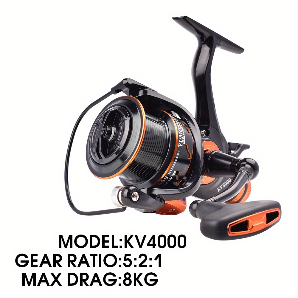 Image of Dasnaki Dual Brake 5.2:1 Gear Ratio Front And Rear Brake Fishing Reel Dual Drag Lure Wheel Carp Wheel Reservoir Fishing Line Wheel
