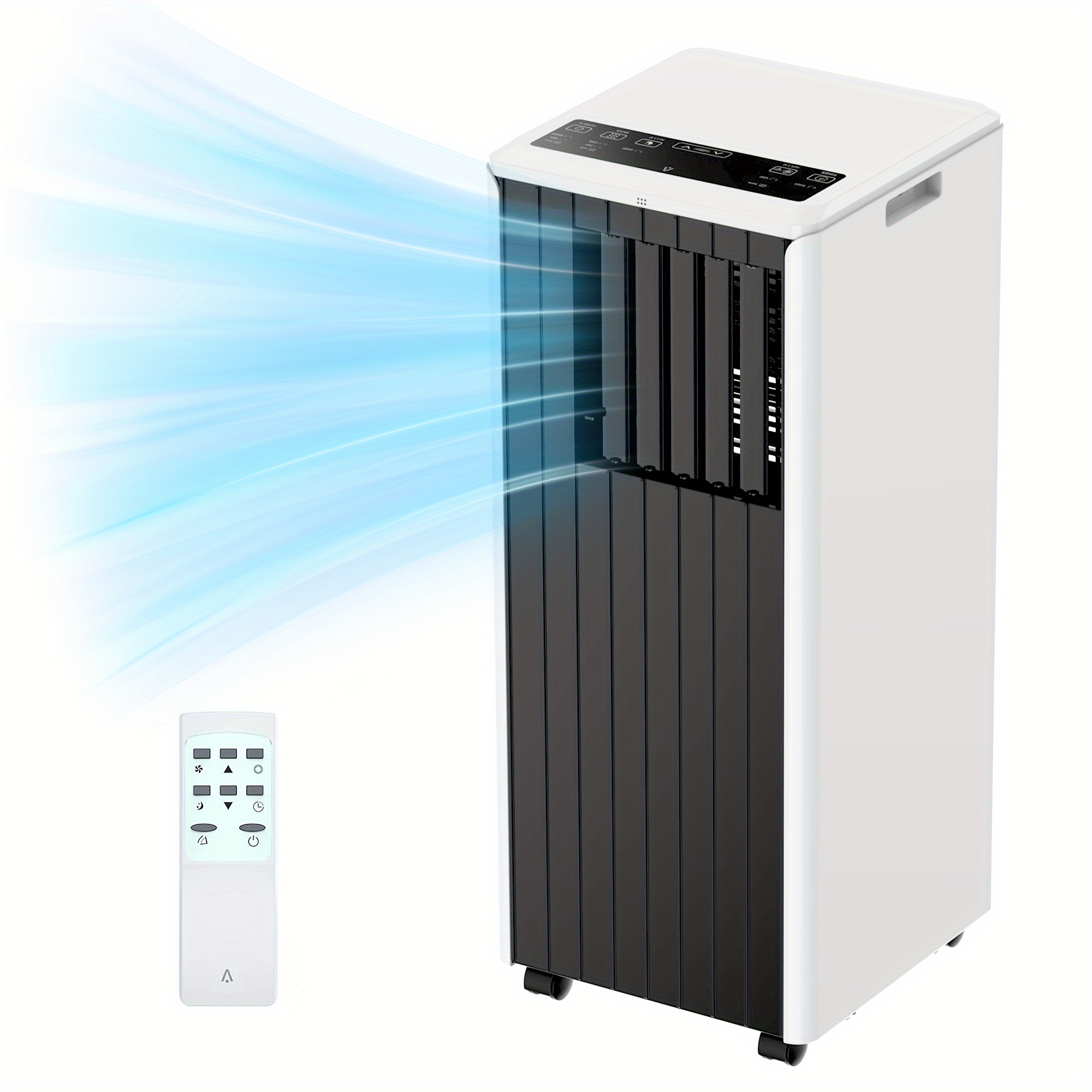 

8000 Btu , Cools 350 Sq.ft. 3-in-1 Mini Standing Ac Unit Cool/fan/dry, Quiet Operation, Remote, Fast Cooling, Air Purification