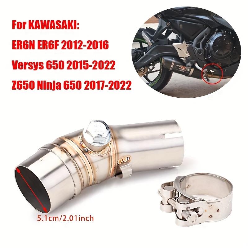 Insertion Silencieux Moto Keenso - Acier Inoxydable 51mm, Pour Réduction Bruit Échappement