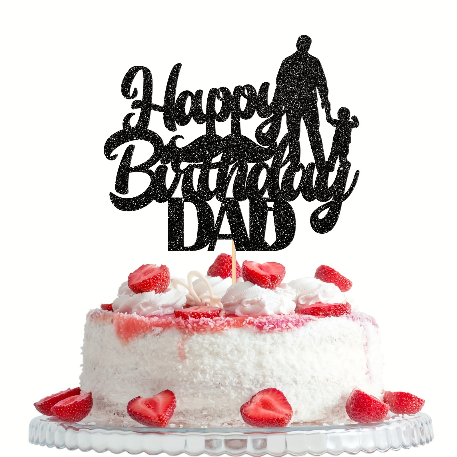 Happy Birthday Dad Cake Topper_ Happy Father_s Birthday 1pc