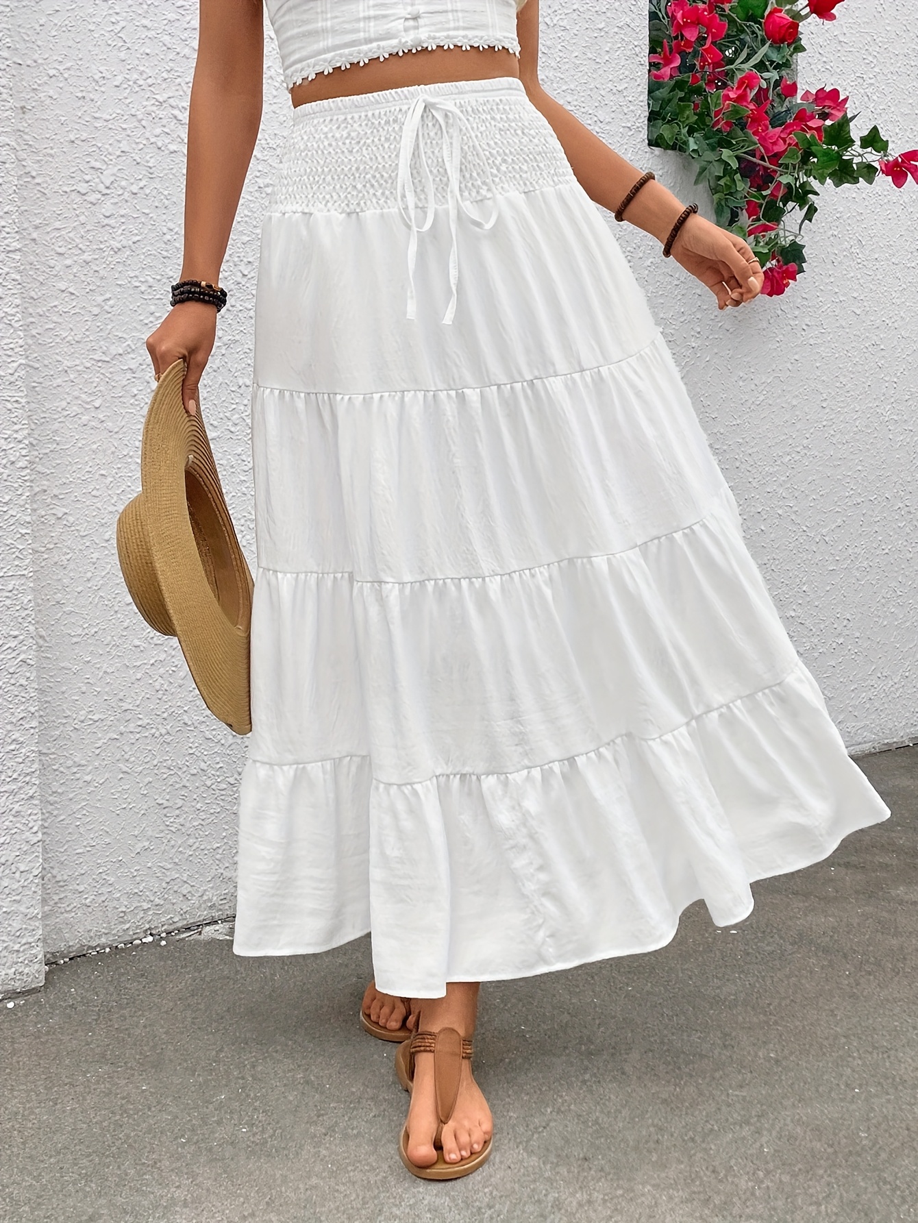 women maxi skirts skirts high waist ruffles a line long - Temu Greece