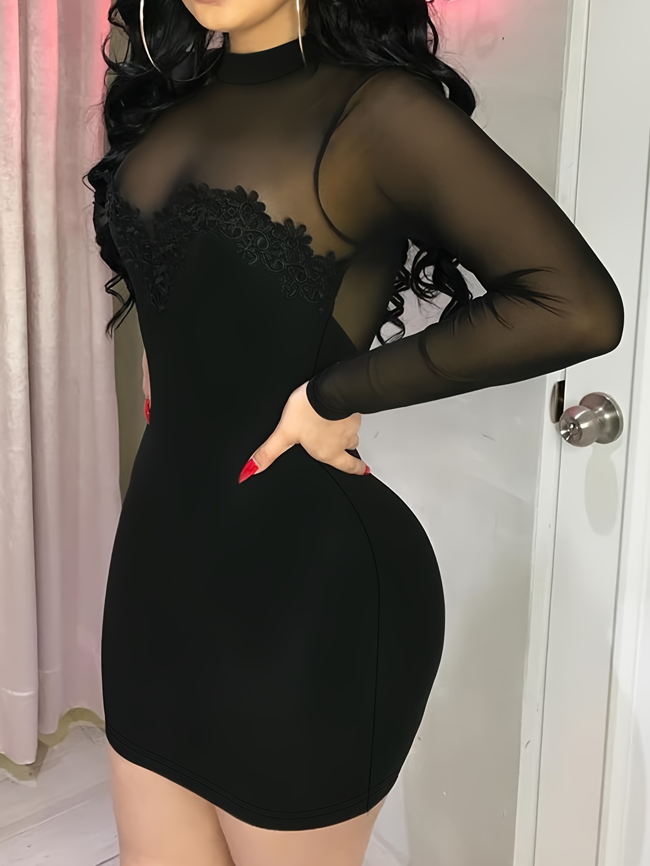 Sheer Black Dresses