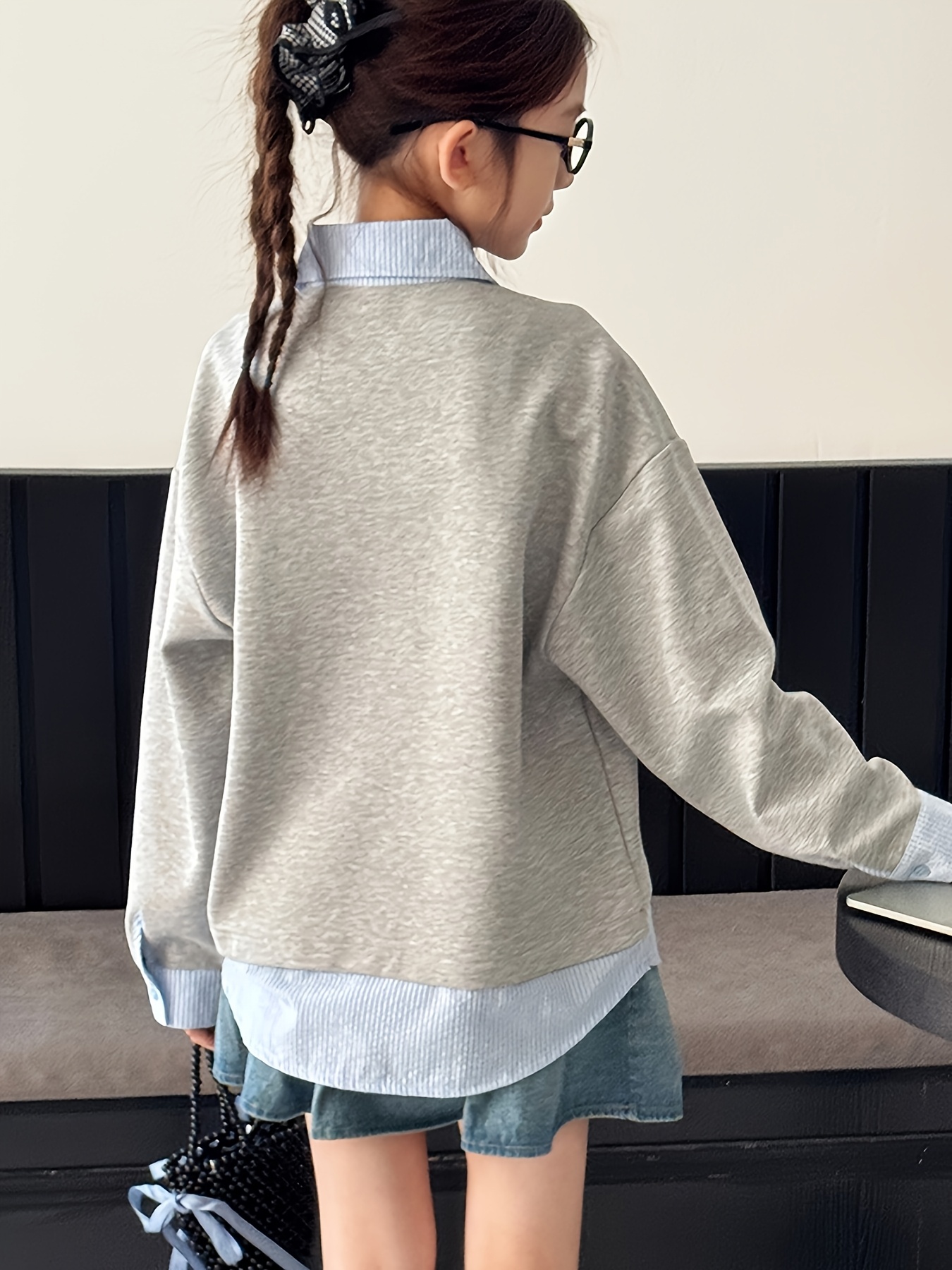 girls' two piece sweatshirt 2025 spring new Temu Australia