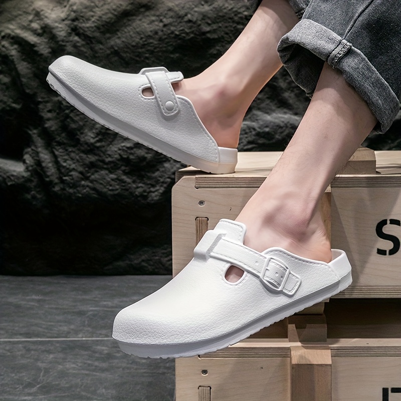 Zuecos Cómodos Zuecos Ortopedicos Hombre Médico Casual Sabo