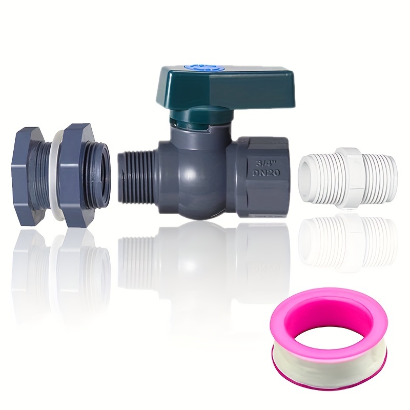 

1 Pack, Rain Barrel Spigot Kit Fitting Hose Faucet Adapter And Thread Seal Tape For Water Tanks, Aquariums, Tubs, Garden Barrel