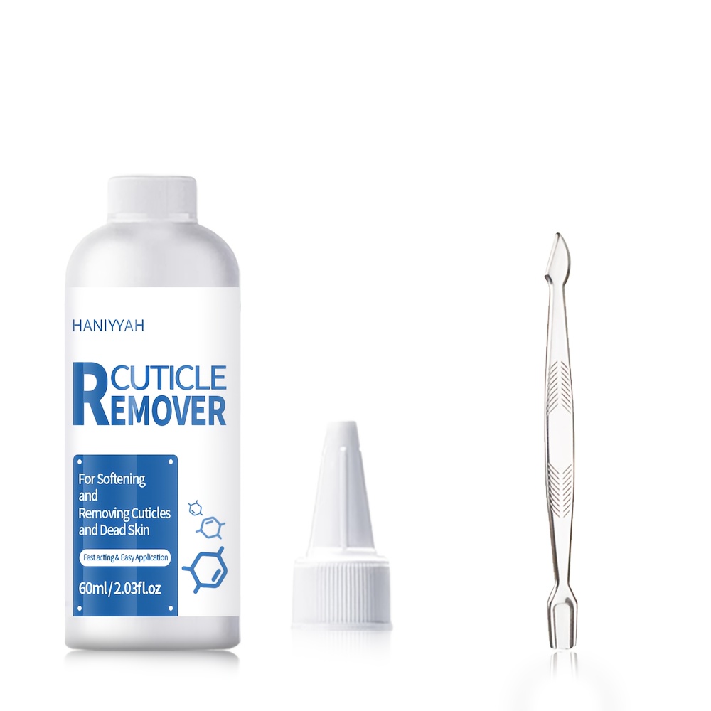 Image of Cuticle Remover Gel With Cuticle Pusher, Moisturizing Softener For Dry Cuticles, Nail Care Cream With , Gentle Exfoliator For Manicure Prep