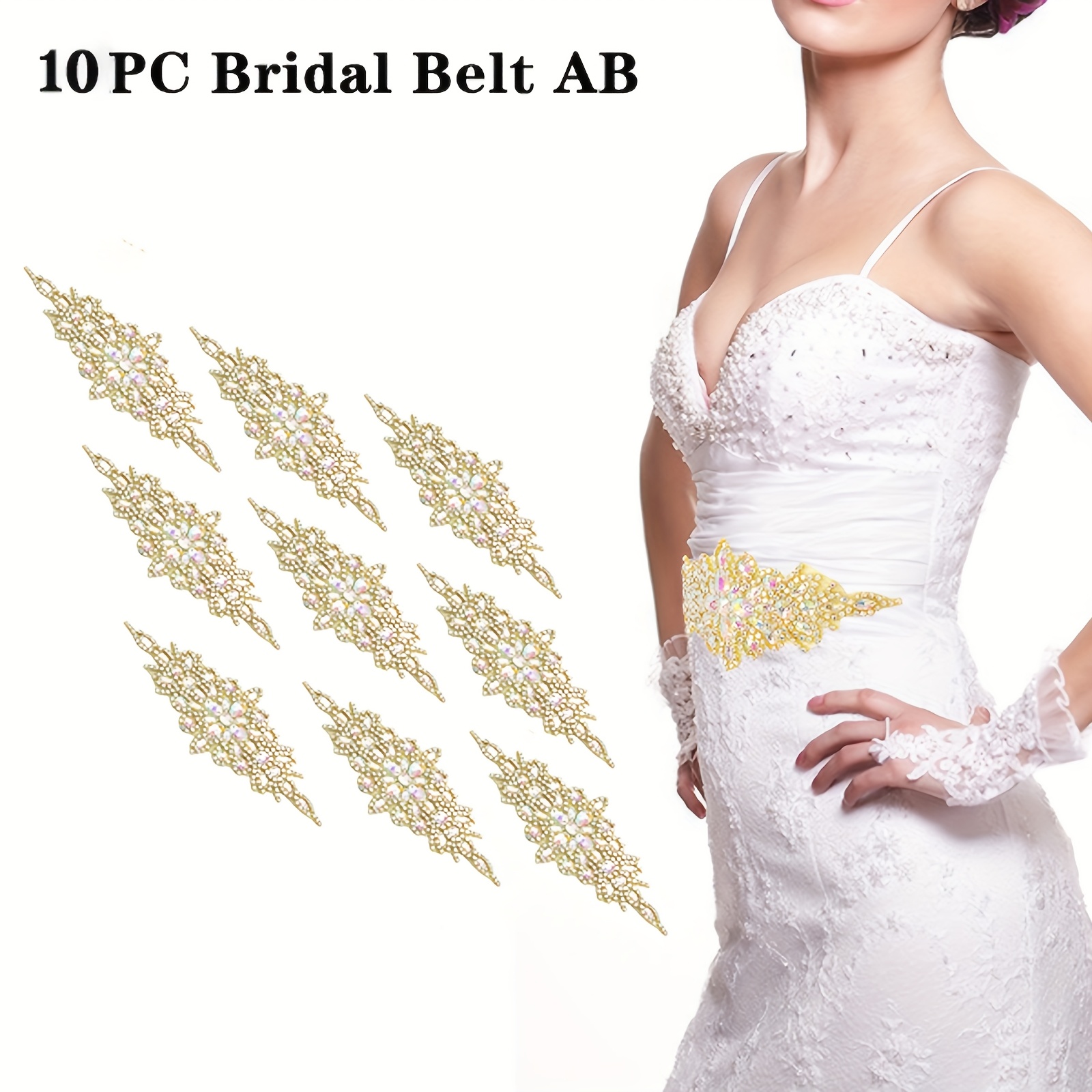 made bridal wedding waist belt for women, sparkling crystal belts with  glittery ribbon suitable for dresses and jeans | Today's Deals | Temu