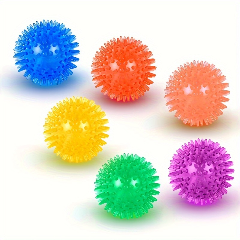 

6 Color Squeaky Balls For Dogs: 2.1" Diameter, Non-choking Design, Bpa-free, Suitable For Small Breeds, And Battery-free