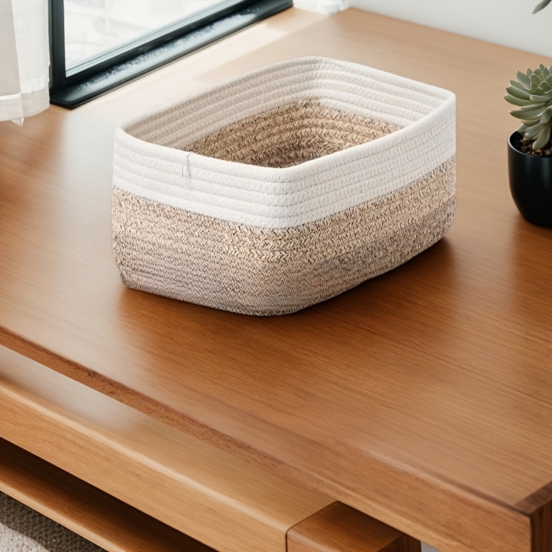 Handwoven Decorative Baskets for Home Decor & Toy Organization
