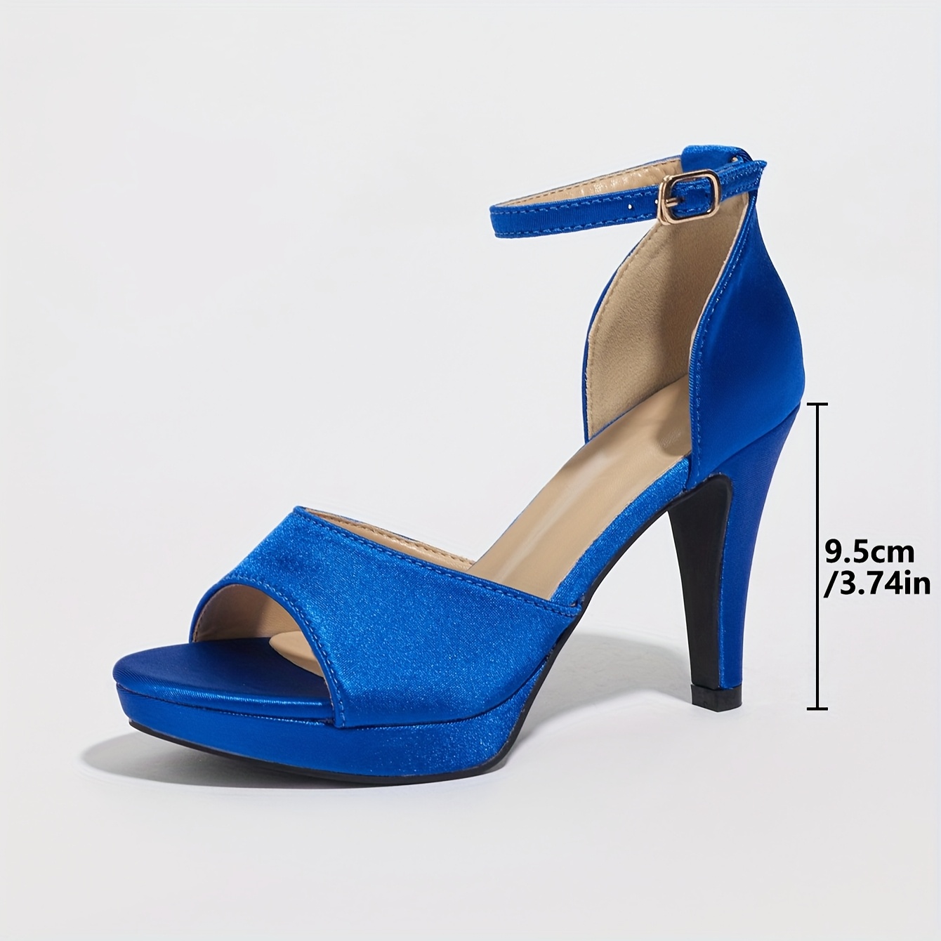 womens elegant blue open toe stiletto high heel sandals Temu