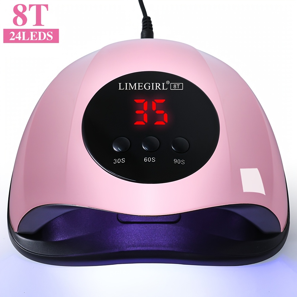 TEMU Professional /led Nail Lamp With Lcd Display & Sensor Suitable For /led Nail Polish, 4 Timer Settings, Instant Nail Dryer For Gel Polish, Lamp