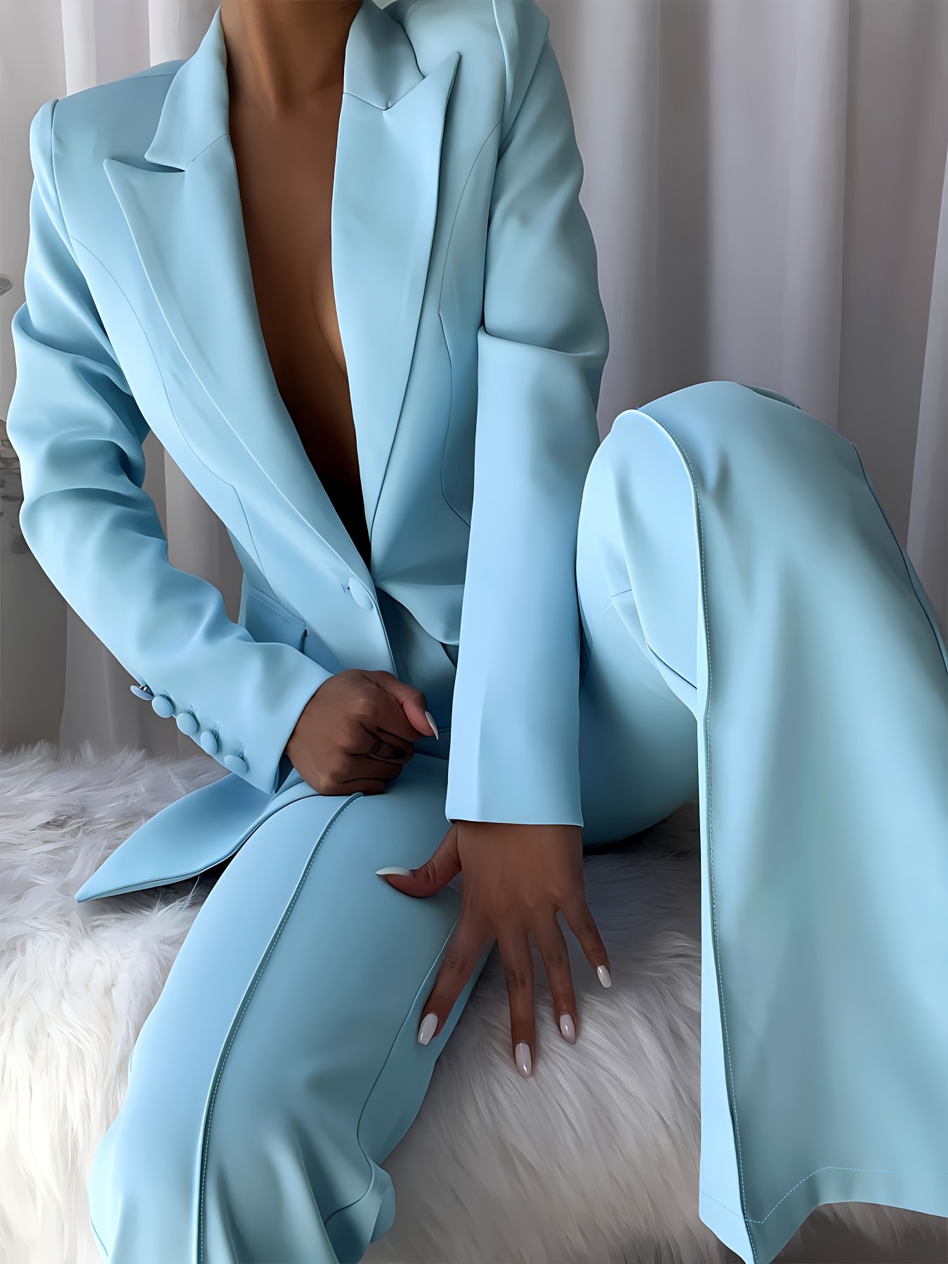 Elegant Women's Casual Two Piece Set Fashionable
