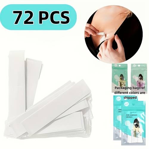72 360pcs suitable for fashion clothing and body clothing tape adheres to dress shirt necklines and belt fixing tape gentle body tape for women all weather strong fabric tape