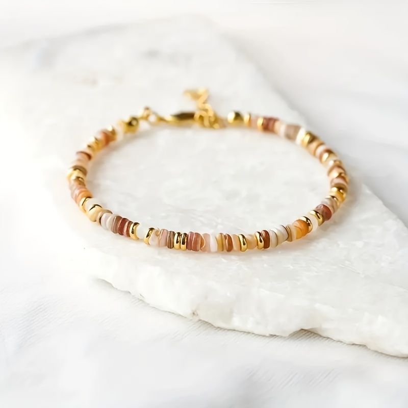 

Bohemian Shell Bracelet, Vintage Chic Hand Jewelry For Women