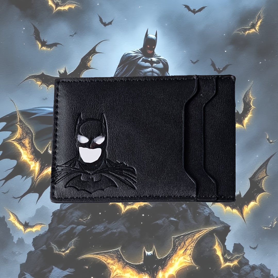       wallet card holder coin purse pu material 3 layer   hero id card holder   holder best fathers day gift unisex suitable for halloween christmas gifting