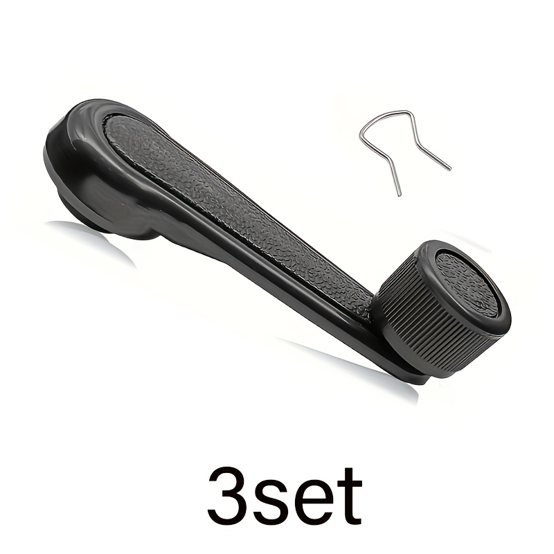 TEMU 3set Universal Car Manual Window Handle, Car Glass Lifter Rocker, Manual Window Rocker With Bushing And Spring, Car Interior Additions